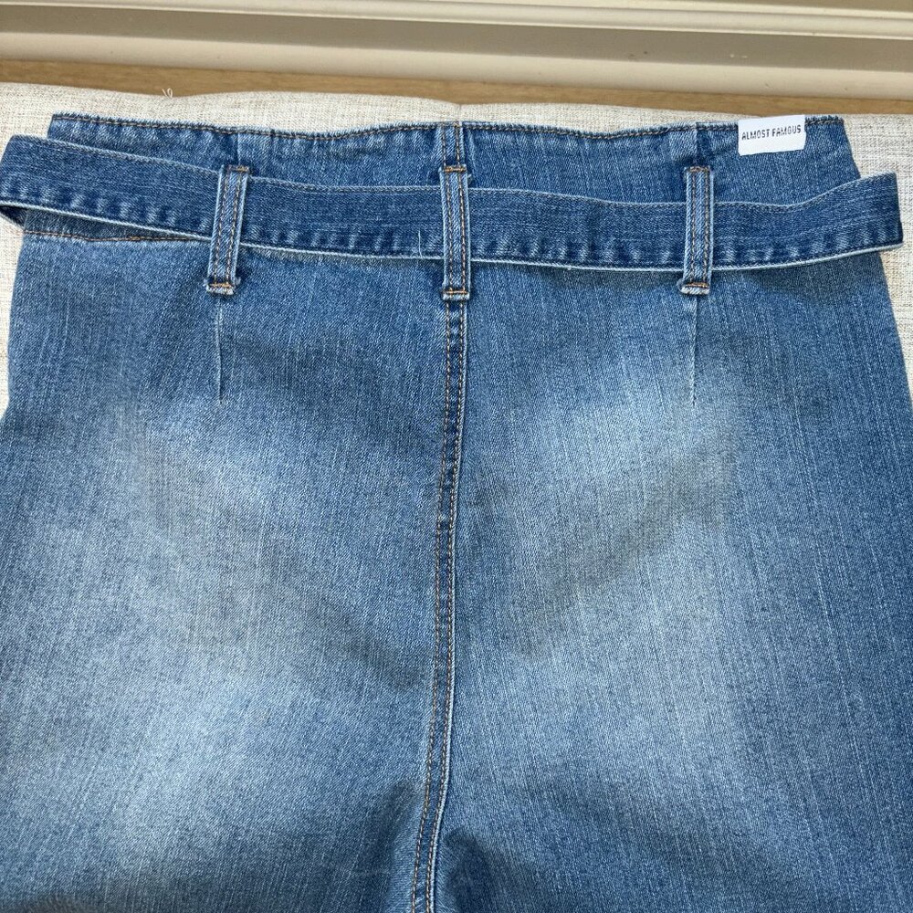 Almost Famous High Waisted Paperbag Stretch Jeans - Picture 6 of 7